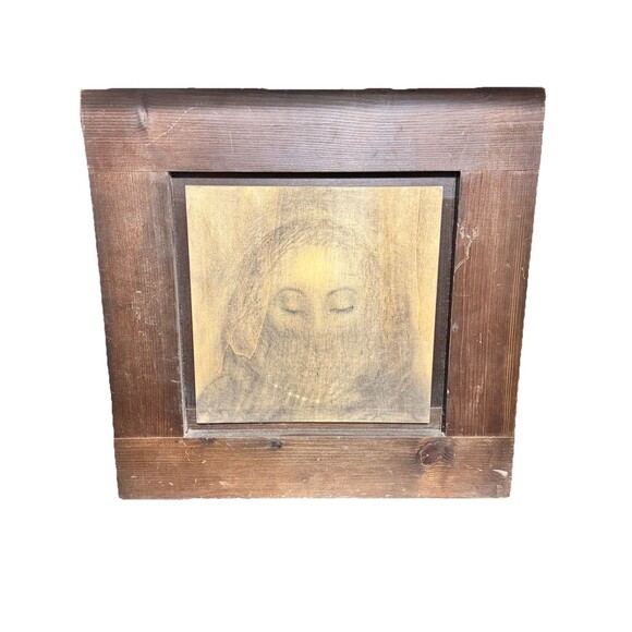 Omar Galliani 1993 Graphite on Wood Board Locks Gallery Italian Modern Art - Picture 2 of 10